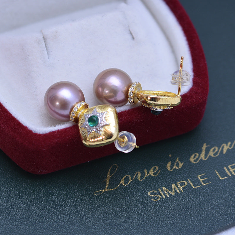 Vantage Square 11-12mm Freshwater Edison Pearl Earrings