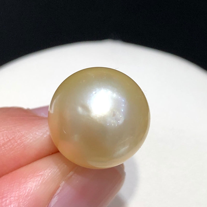 12-13mm South Sea Gold Pearl Pendant & 18k Solid Gold