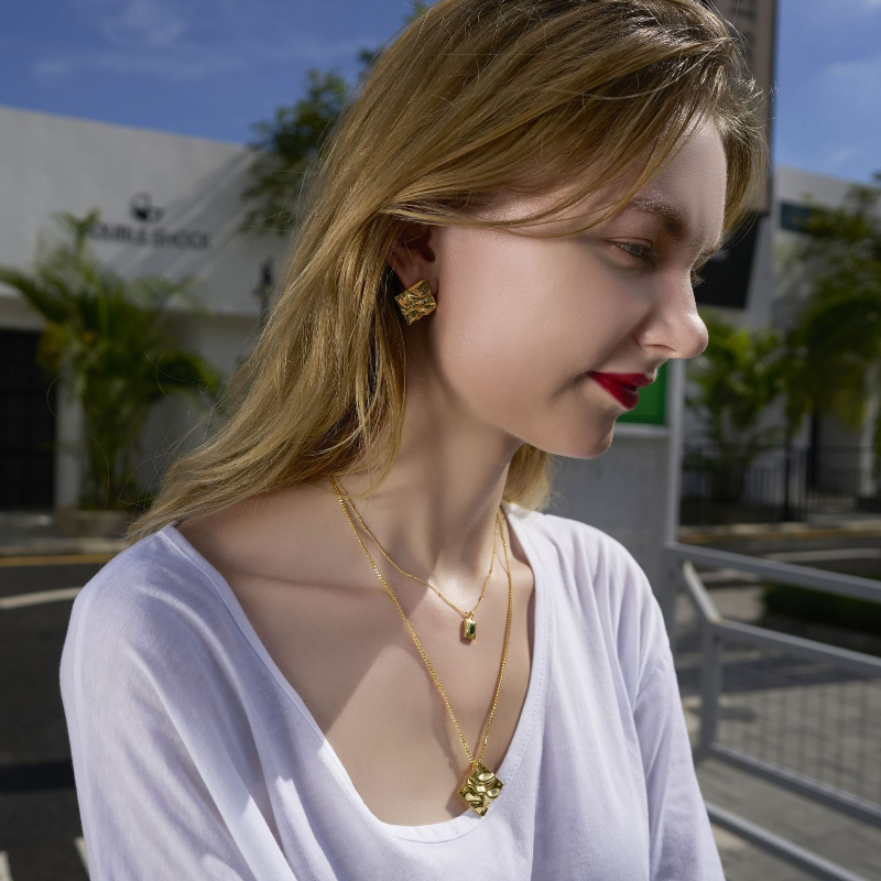 S925 Sterling Silver Emerald Zircon Pendant