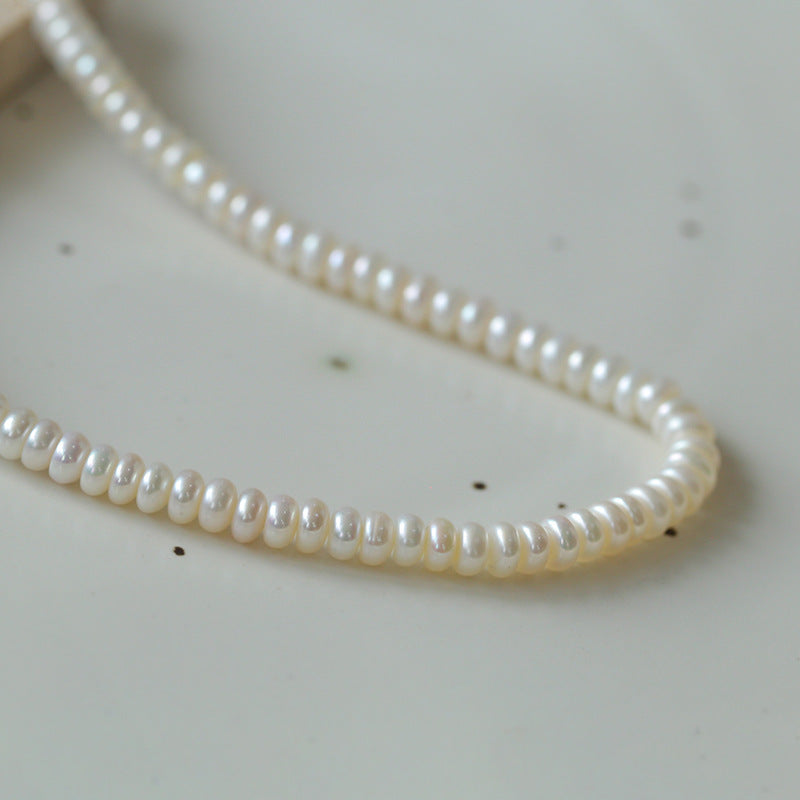Cropped Stacking Freshwater Pearl Choker