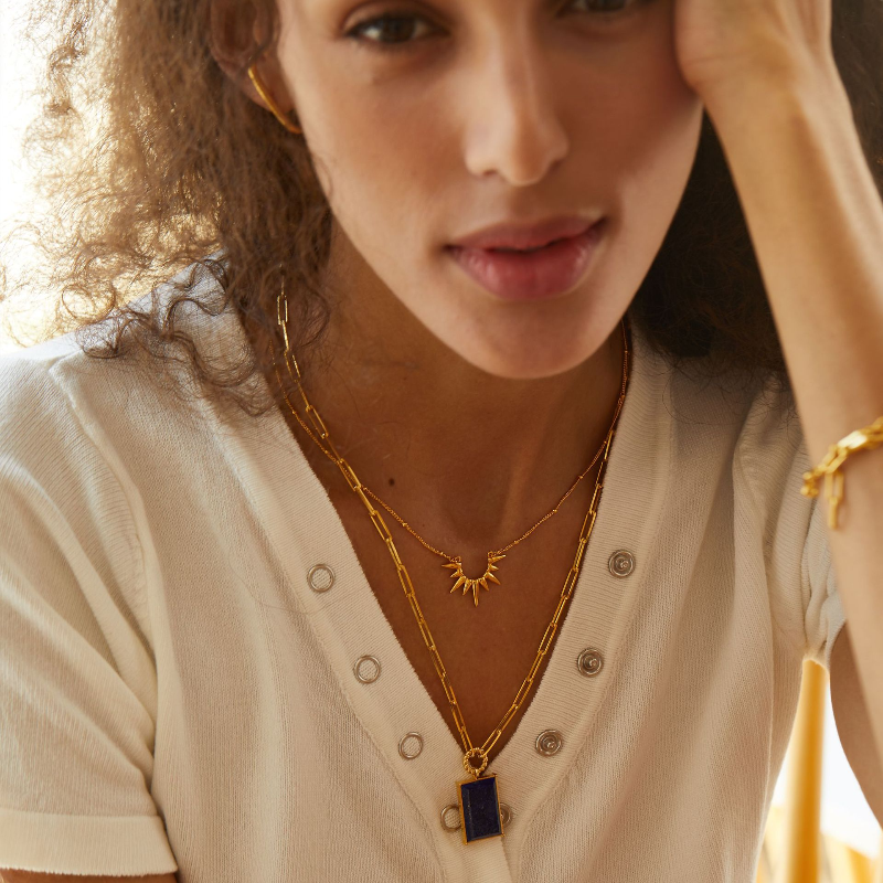 Sun Ray Light Luxury S925 Sterling Silver Necklace