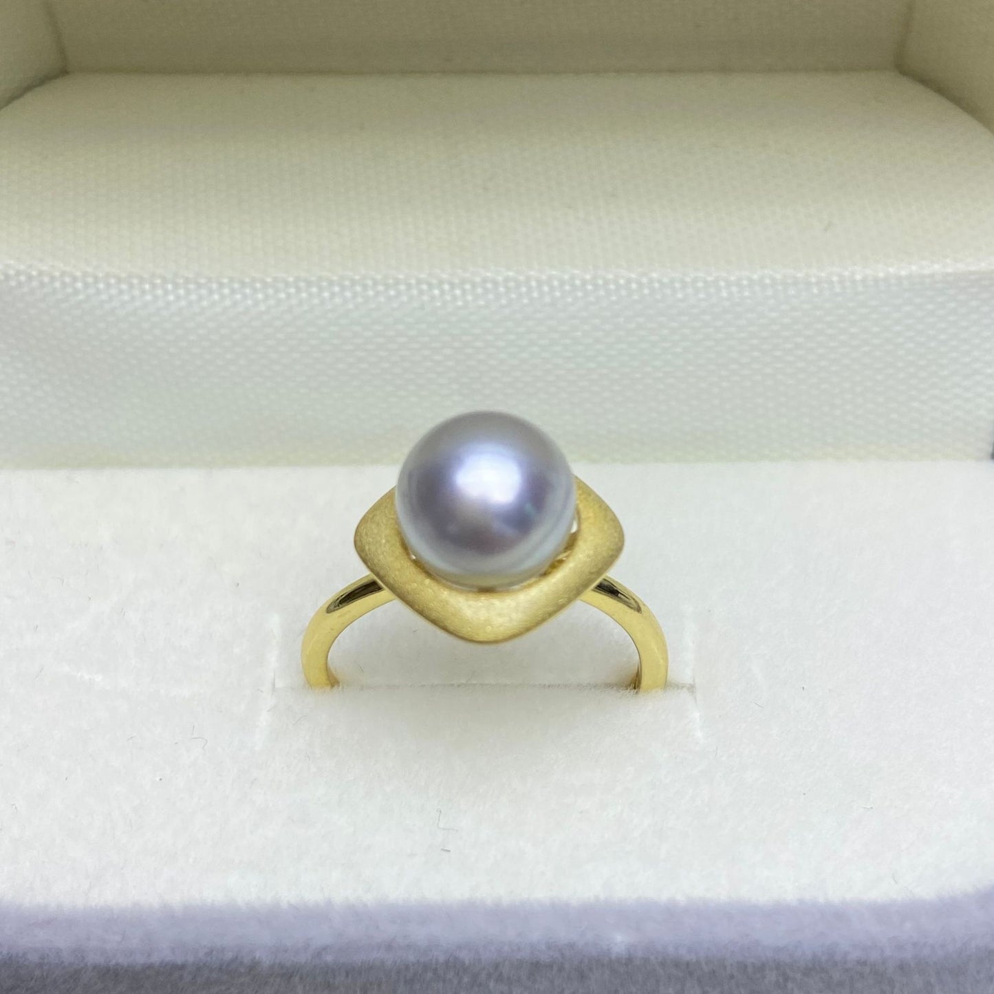 7-8mm Japanese Seawater Pearl Ring & S925 Sterling Silver