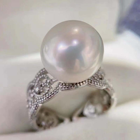 Vintage Lace 10-11mm Freshwater Pearl Ring