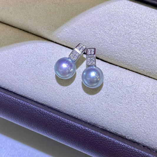 7-8mm Japanese Akoya Pearl Stud Earrings