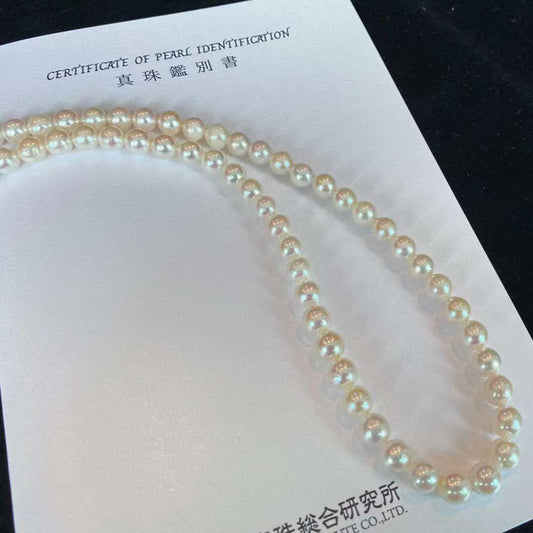 7-7.5mm Japanese Akoya Pearl Necklace