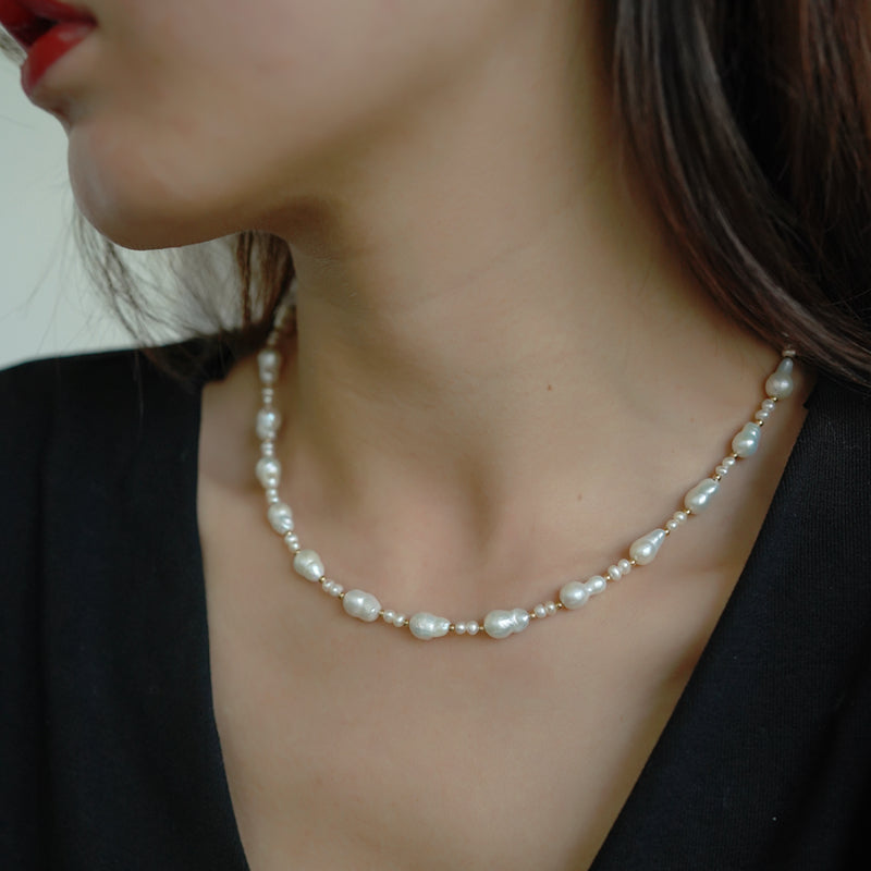 7-8mm Freshwater Baroque Pearl Necklace