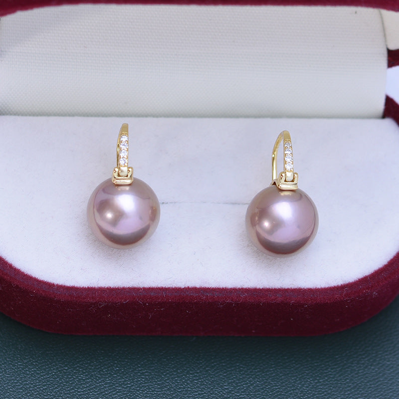 11-12mm Freshwater Pearl Edison Pearl Earrings(4 color available)