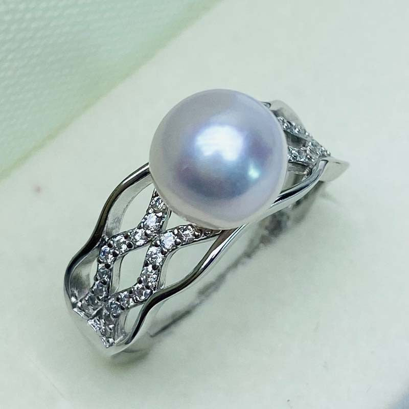 Vintage 7-8mm Japanese Akoya Pearl Ring