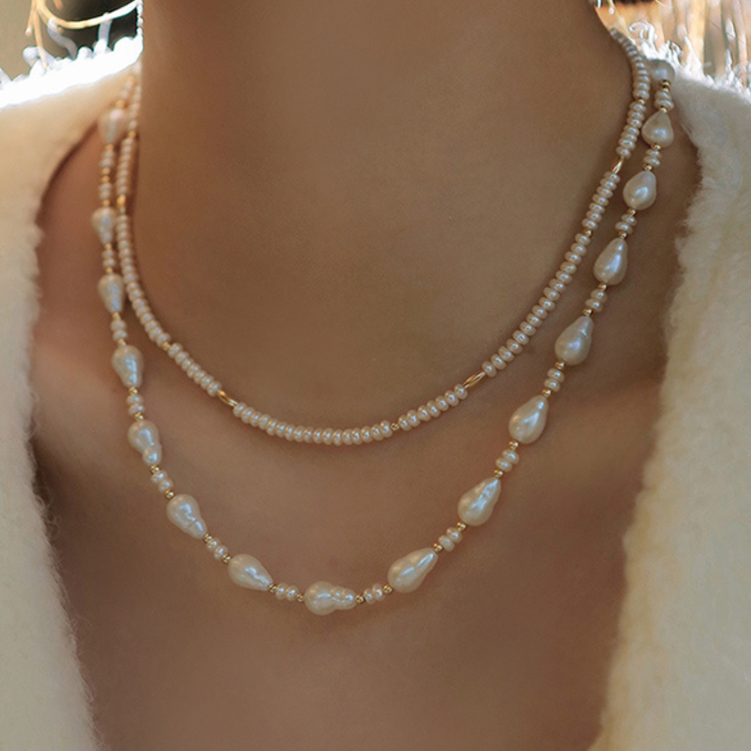 7-8mm Freshwater Baroque Pearl Necklace