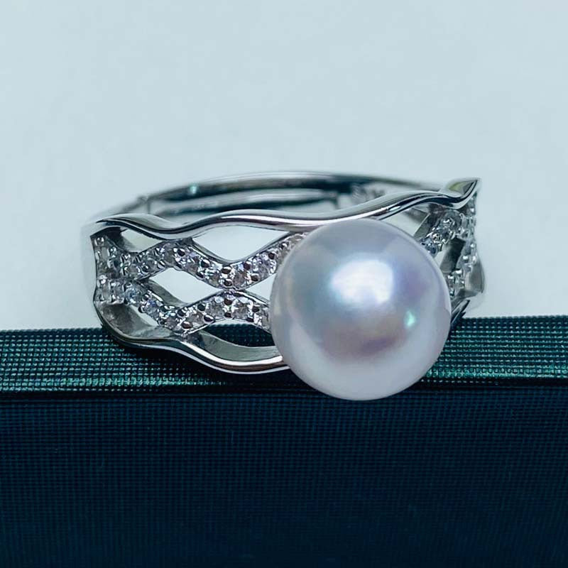 Vintage 7-8mm Japanese Akoya Pearl Ring