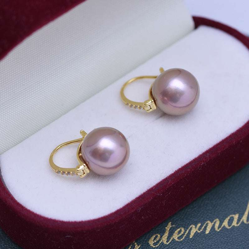 11-12mm Freshwater Pearl Edison Pearl Earrings(4 color available)