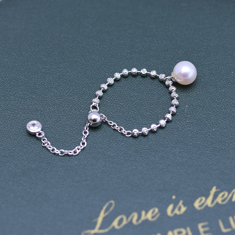 6-7mm Freshwater Pearl S925 Silver Chain Adjustment Ring