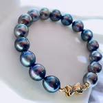 10-11mm Tahitian Black Pearl Bracelet