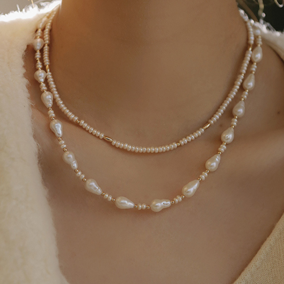 7-8mm Freshwater Baroque Pearl Necklace