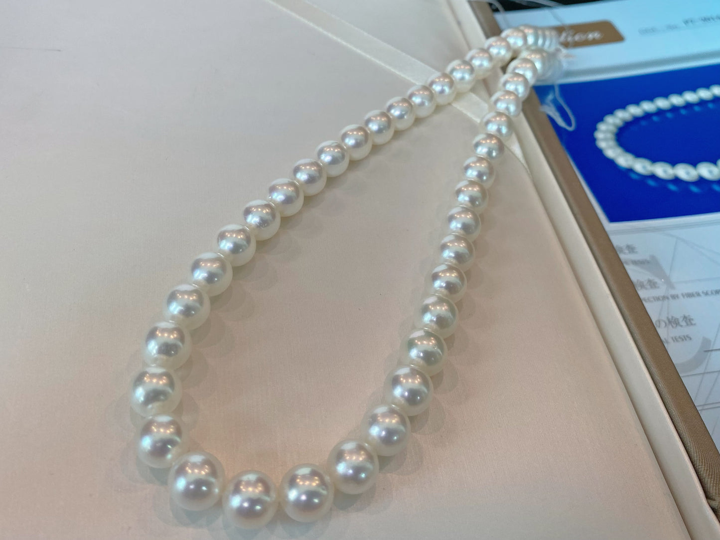 8.5-9mm Japanese Hanadma Grade Akoya Pearl Necklace P7-3014