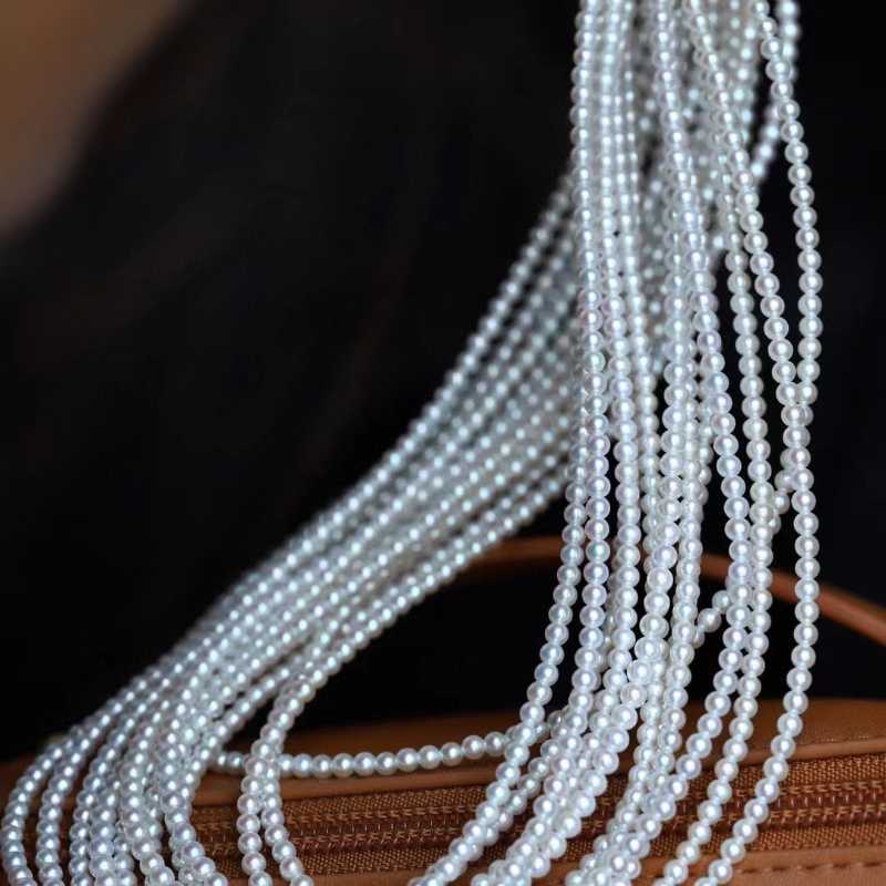 4-4.5mm AAAAAA Grade Freshwater Pearl Necklace In 18k Gold