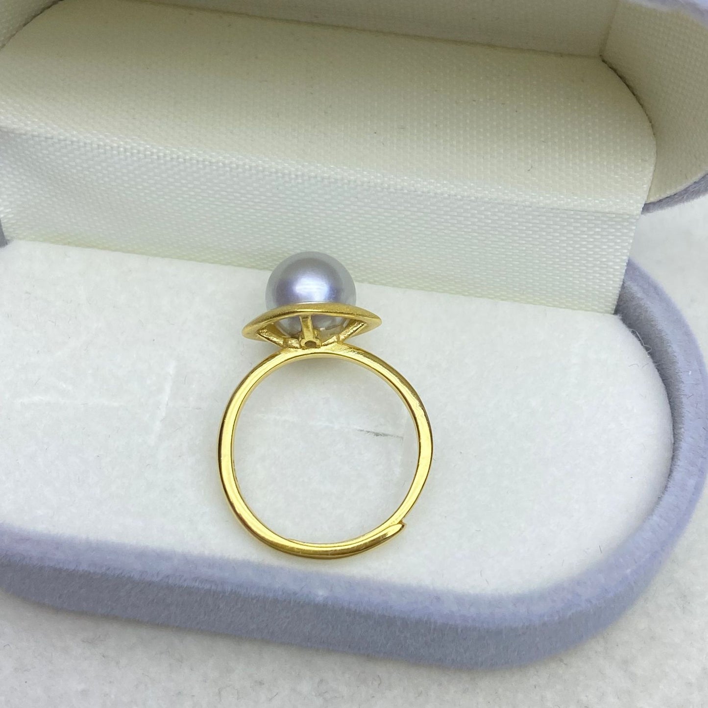 7-8mm Japanese Seawater Pearl Ring & S925 Sterling Silver