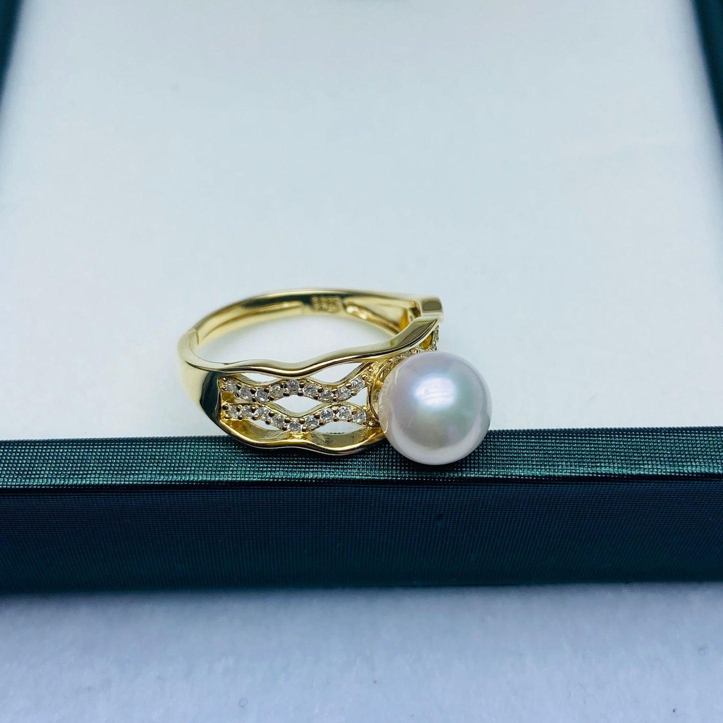 Vintage 7-8mm Japanese Akoya Pearl Ring