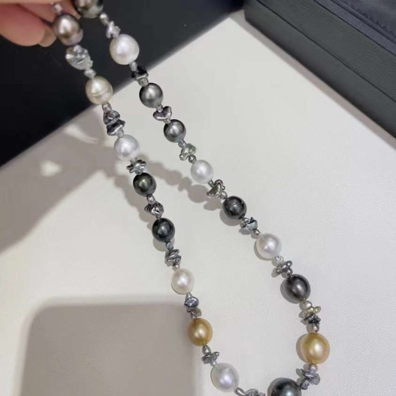 10-12.3mm Three Brothers of the South Sea Pearl Necklace