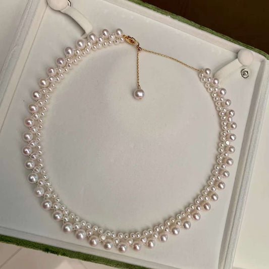 Triple-layered Freshwater Pearl Necklace