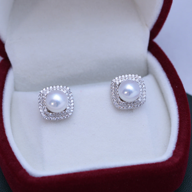 7-8mm Freshwater Pearl Stud Earrings