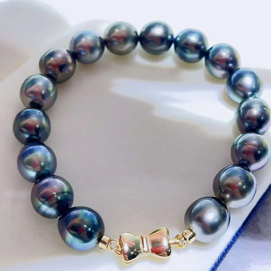 10-11mm Tahitian Black Pearl Bracelet