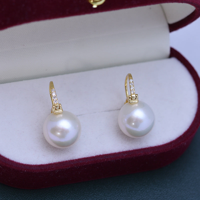 11-12mm Freshwater Pearl Edison Pearl Earrings(4 color available)