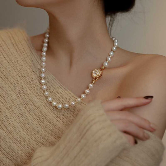 Camellia 7-8mm Freshwater Pearl Necklace