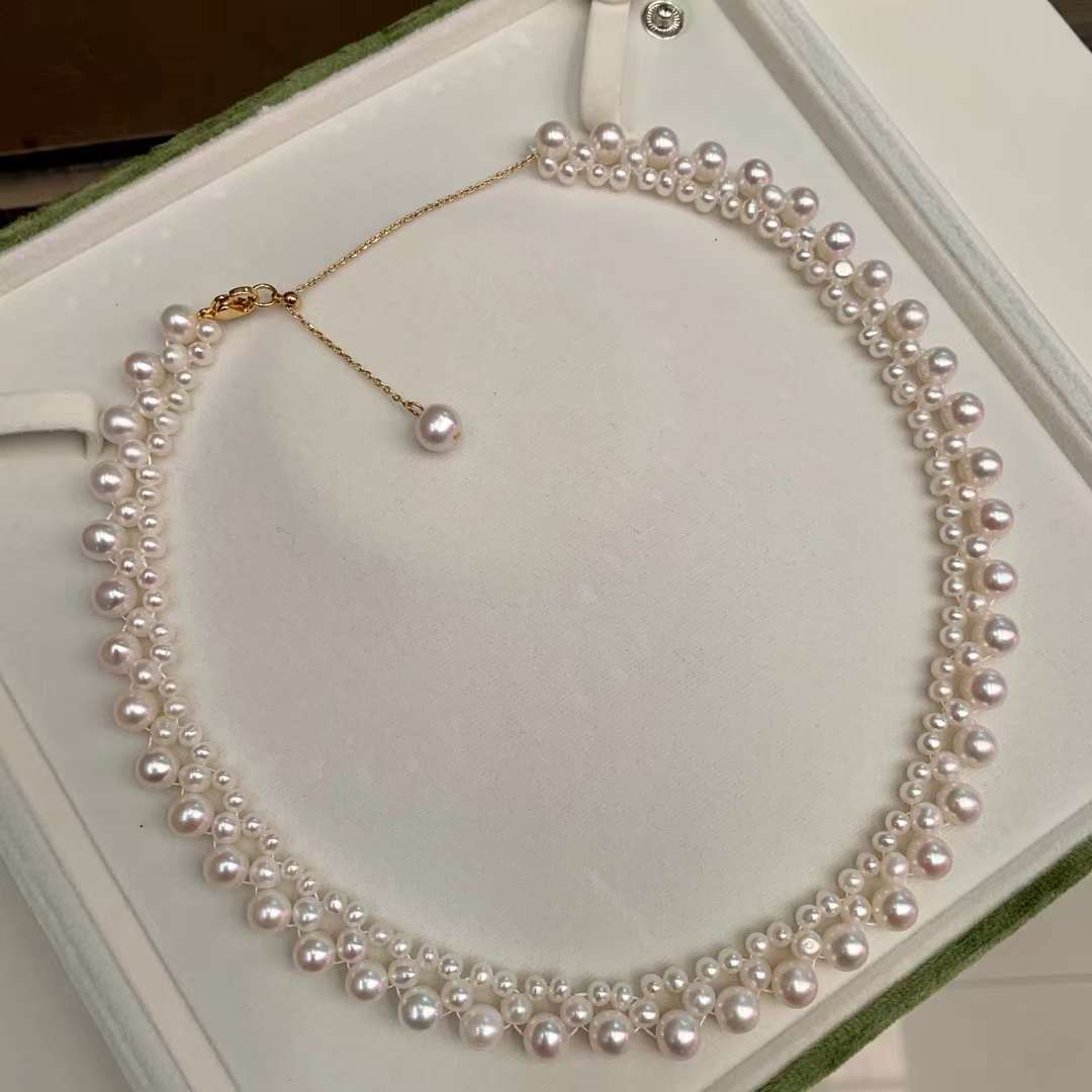 Triple-layered Freshwater Pearl Necklace