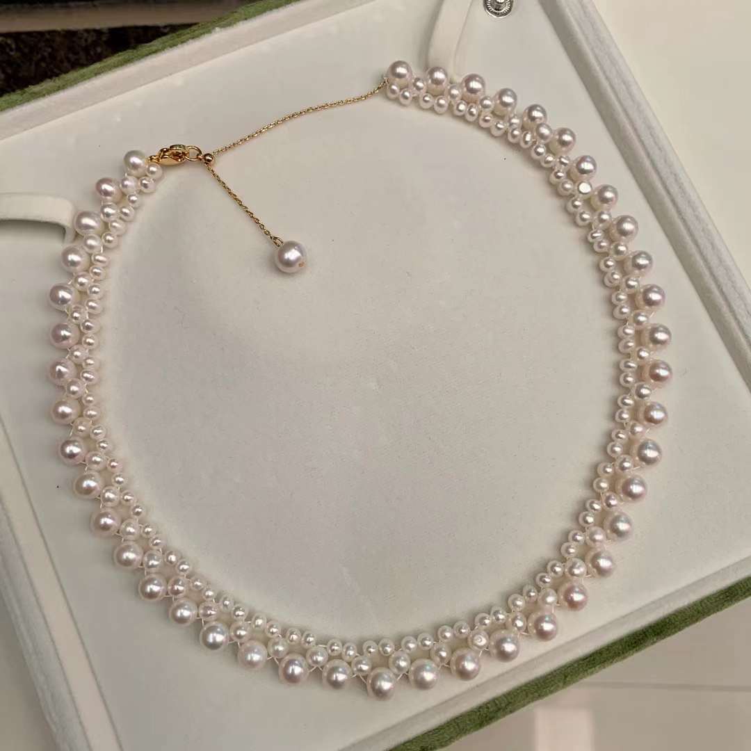 Triple-layered Freshwater Pearl Necklace