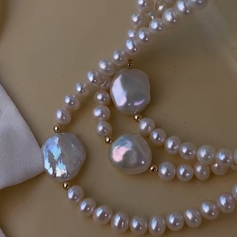 12mm baroque pearl necklace