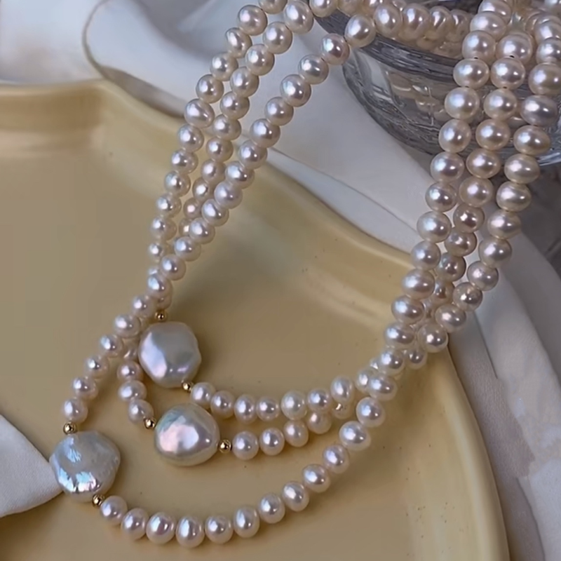 12mm baroque pearl necklace