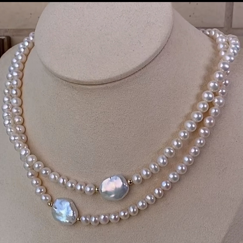 12mm baroque pearl necklace