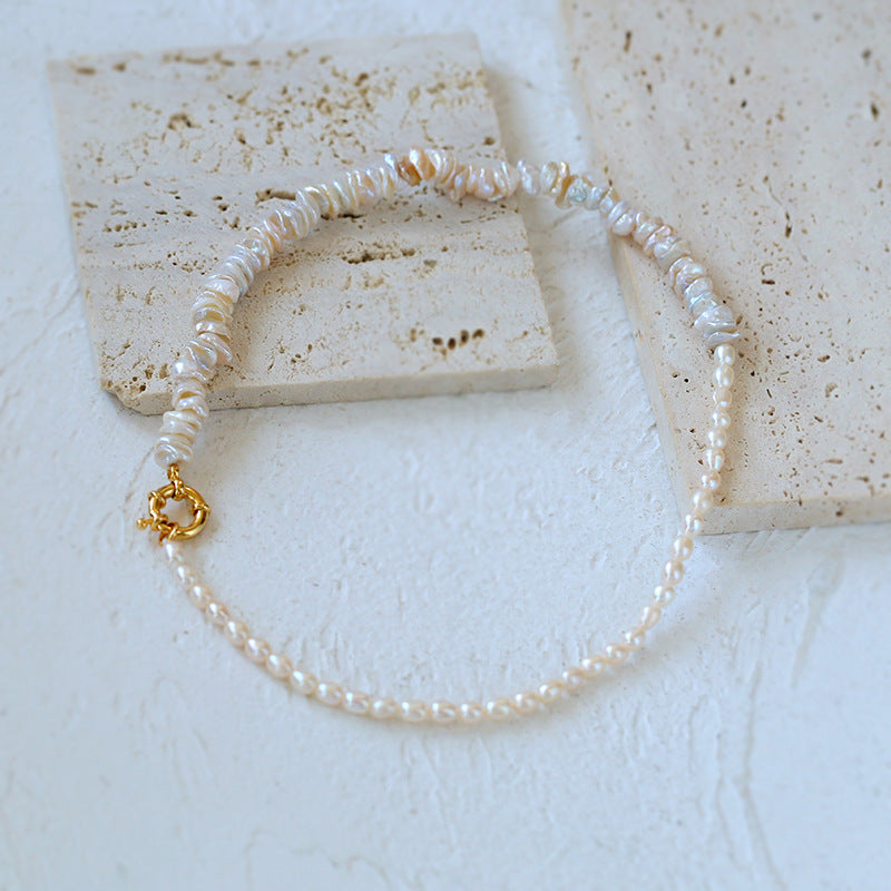 Natural Freshwater Baroque Pearl Necklace