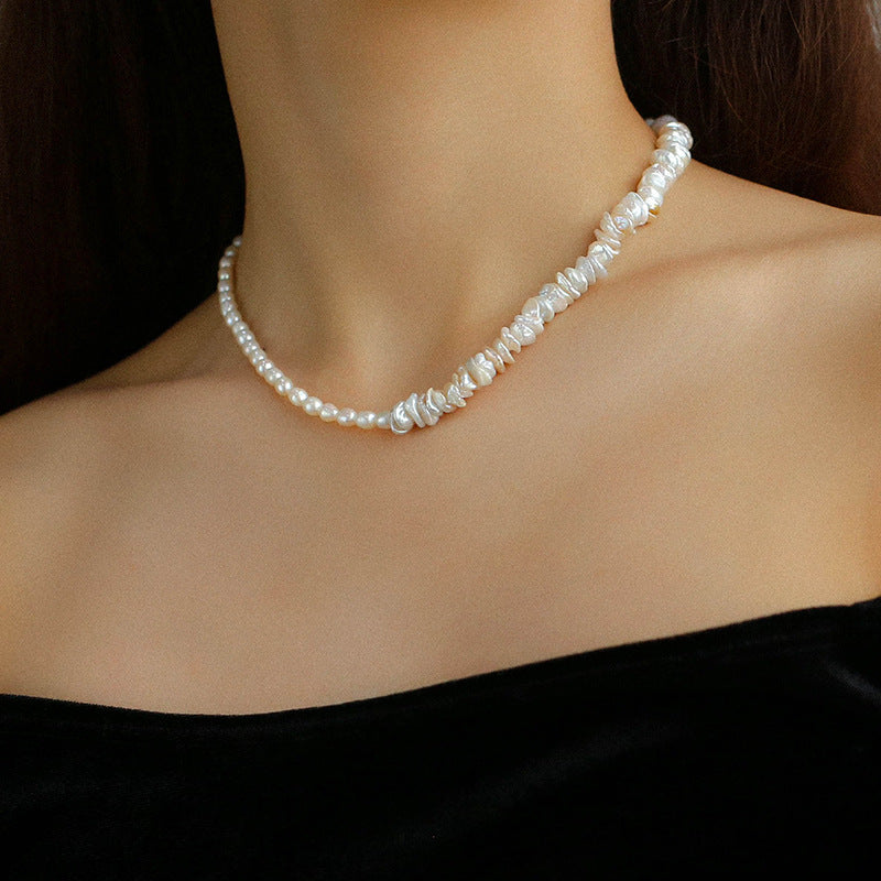 Natural Freshwater Baroque Pearl Necklace