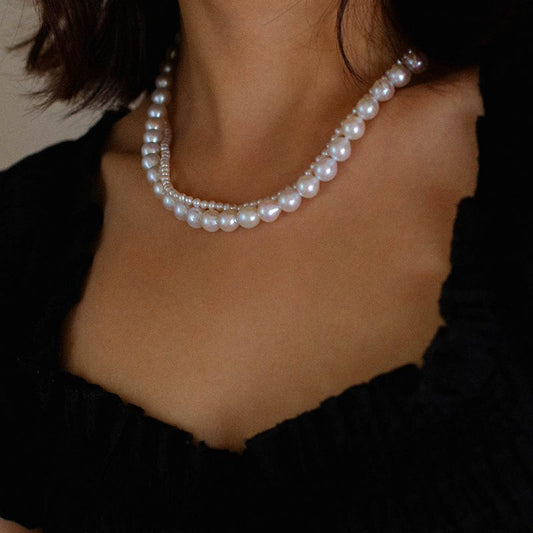 Double Layered Freshwater Pearl Choker