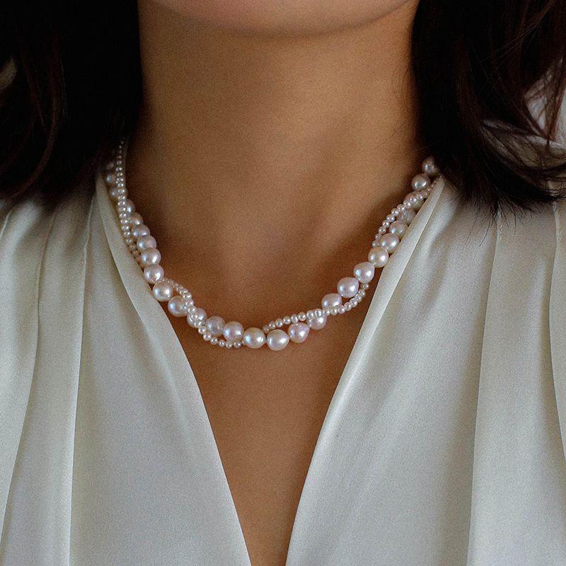 Double Layered Freshwater Pearl Choker