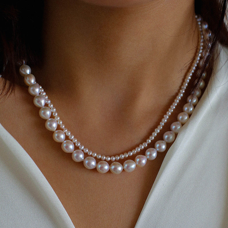 Double Layered Freshwater Pearl Choker