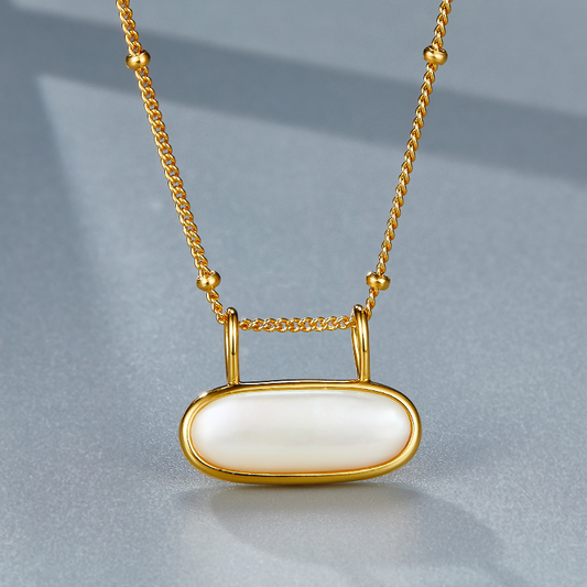 Elegant White Mother-of-pearl Simple Pendant