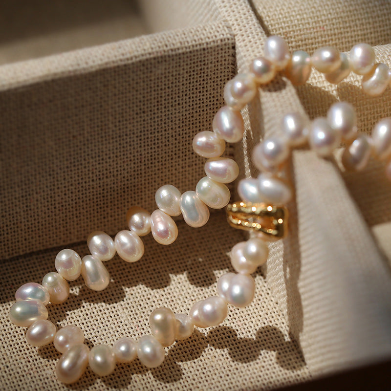 Petal Rain Baroque Pearl choker